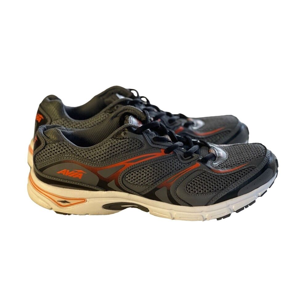 AVIA AVI-ENDEAVOR Men's Size 9.5 HSC 324398 Gray Orange Light Comfort Lace Nice